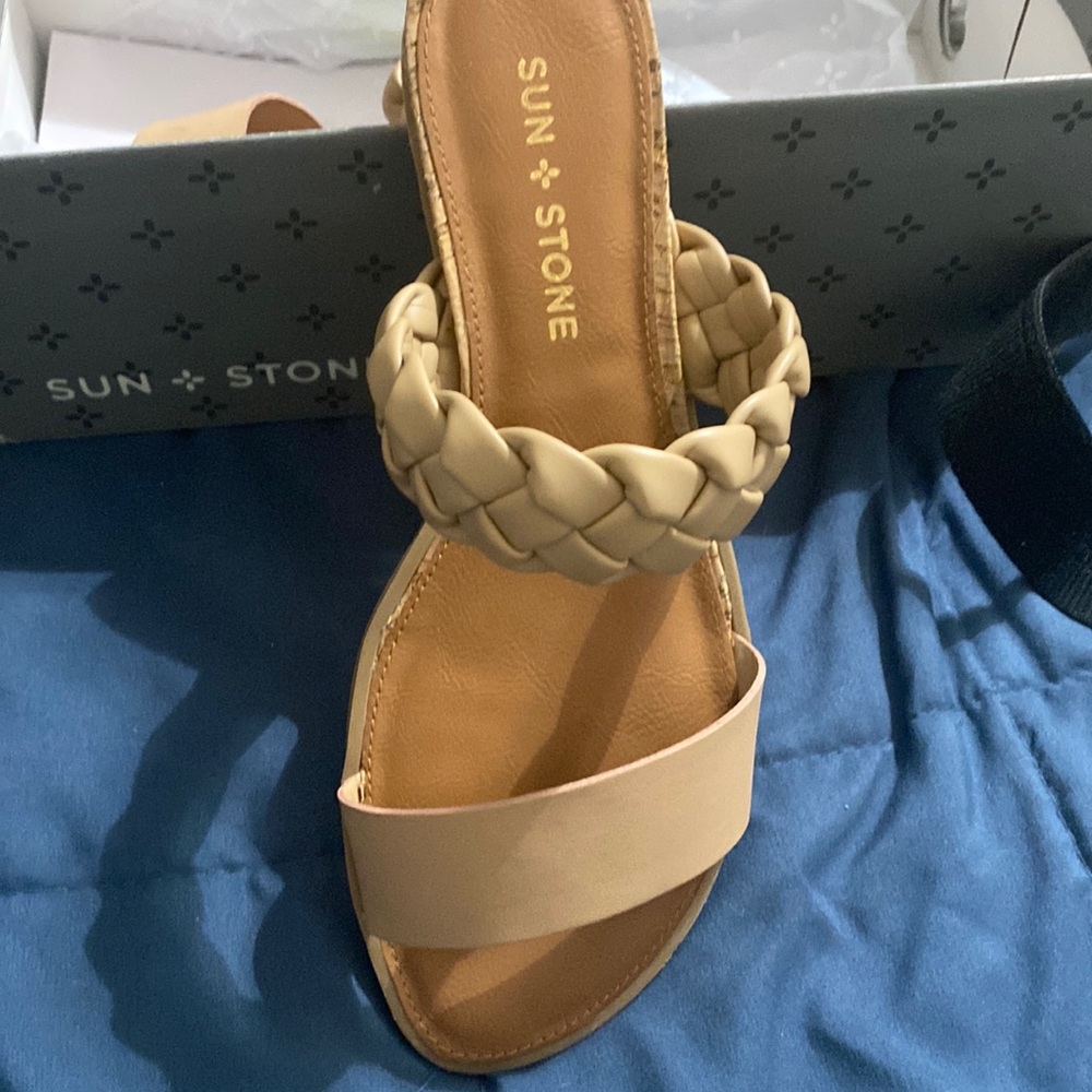 Sun and stone sandals.